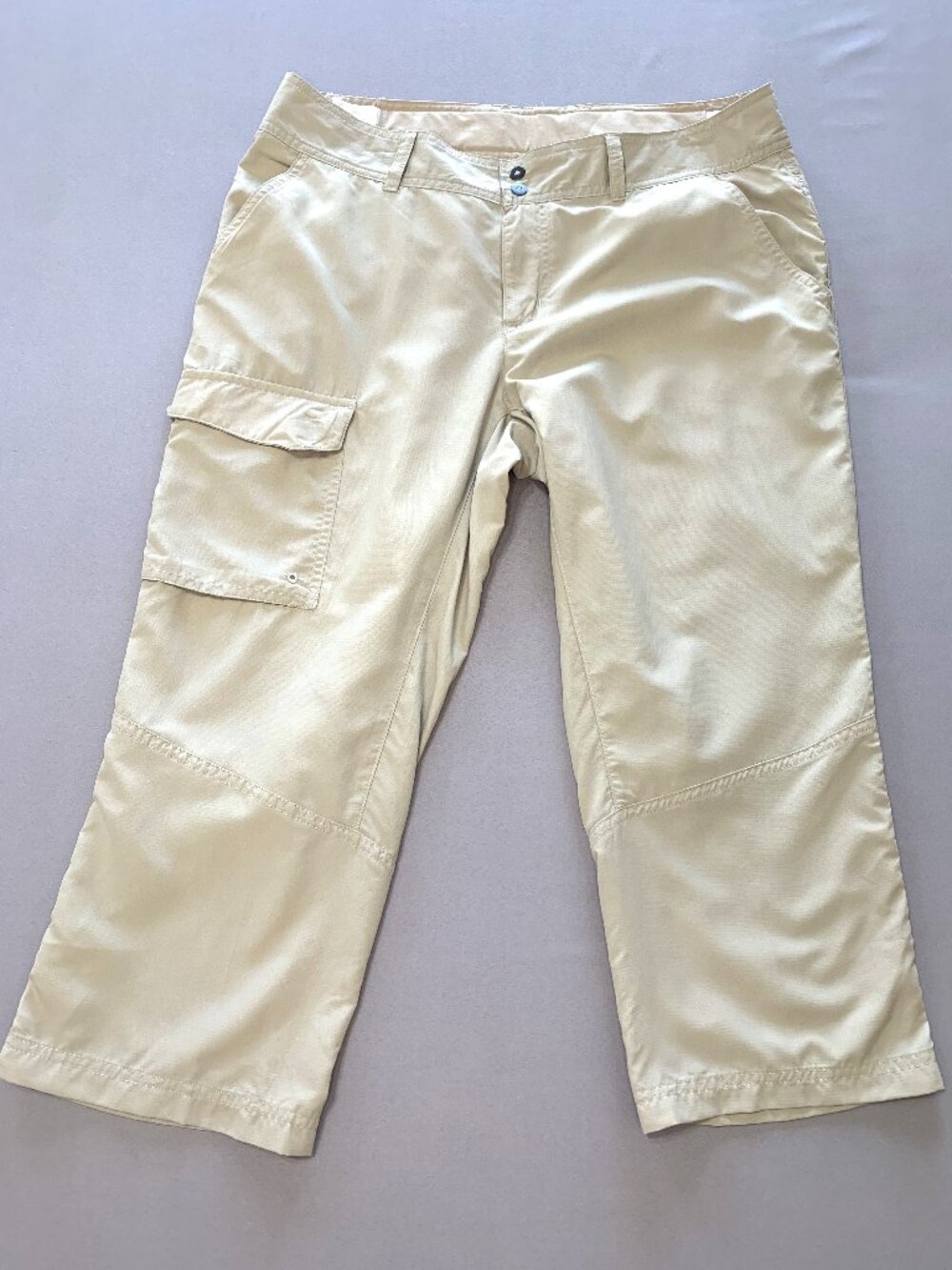 Columbia Omni-Shade Sun Protection Women Capri Cargo Pants Lightweight Size 10